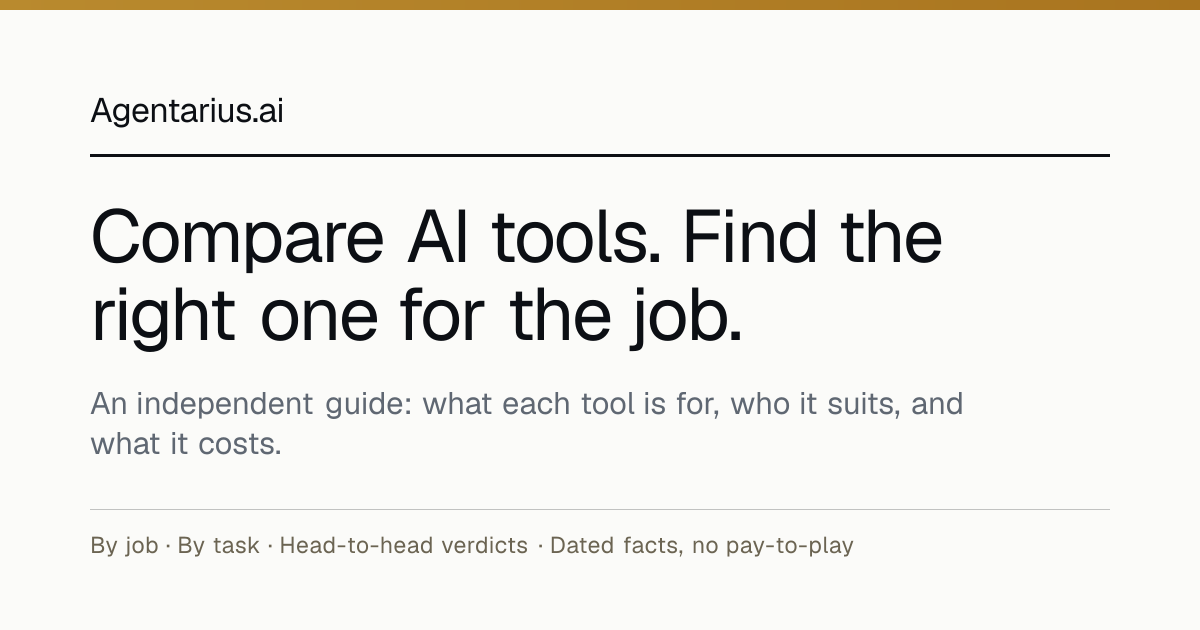 Compare 129 AI Tools by Job, Task and Budget (2026)
